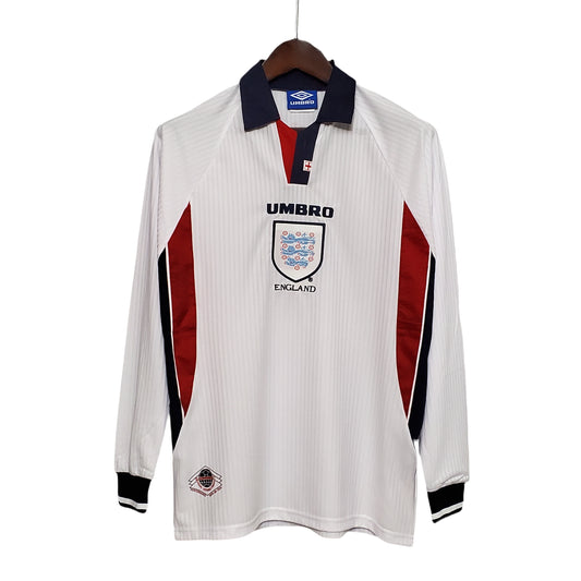 1998 England Home Retro Long Sleeve