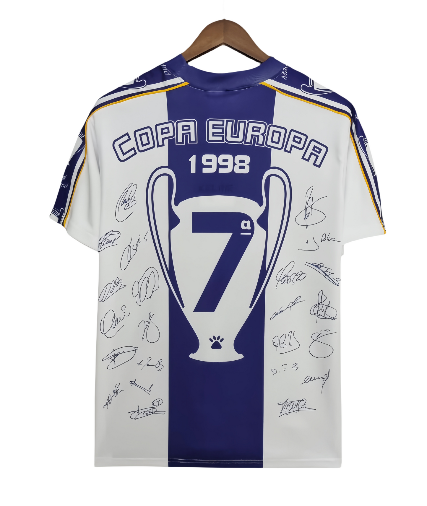 1997-1998 Real Madrid Champions League 7-time Champions League commemorative vintage shirt